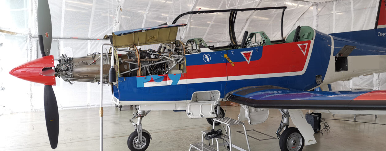 Einhausung des Sanierungsbereiches